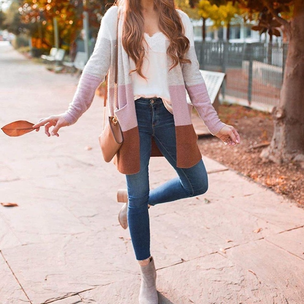 Colorblock Cardigan - Amazon Brand